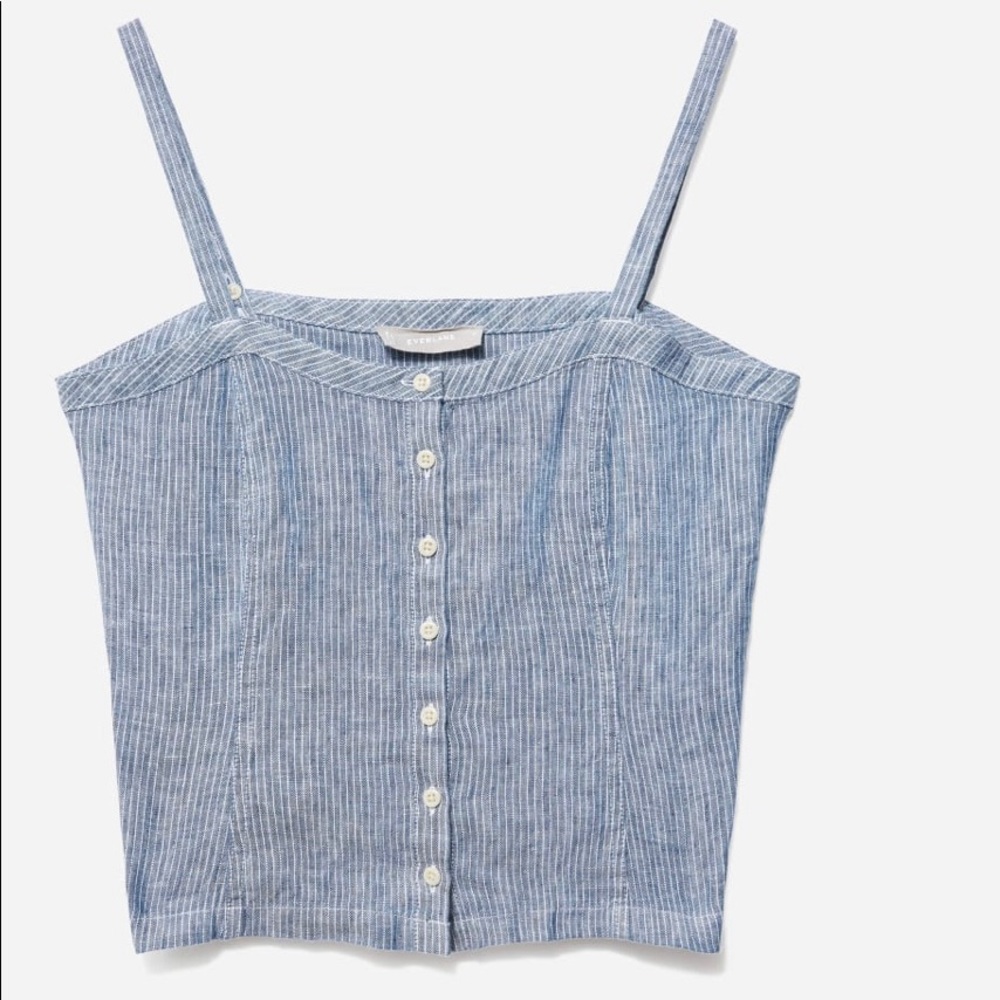 EVERLANE The Linen Picnic Top size 2